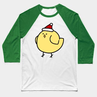 Fat Santa Hat Bird Baseball T-Shirt